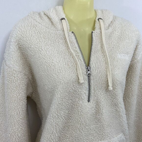 Vans jacket Sherpa Creme Collar NWOT Sz Small - Picture 2 of 7